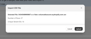 variant-ids-importing-in-csv-file