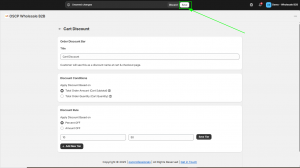 After setting up all type discount