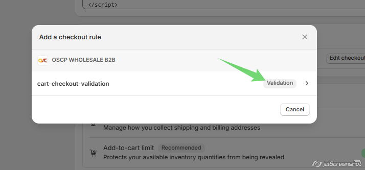 select-the-validation-rule