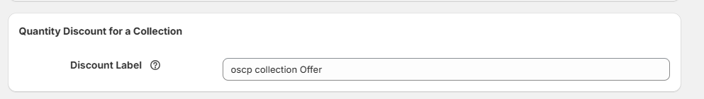 quantity discount collection