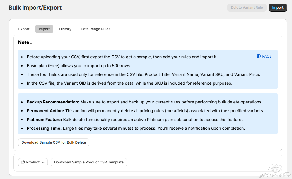 bulk import export file bulk import export file