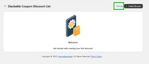 stackable Coupon Feature setting