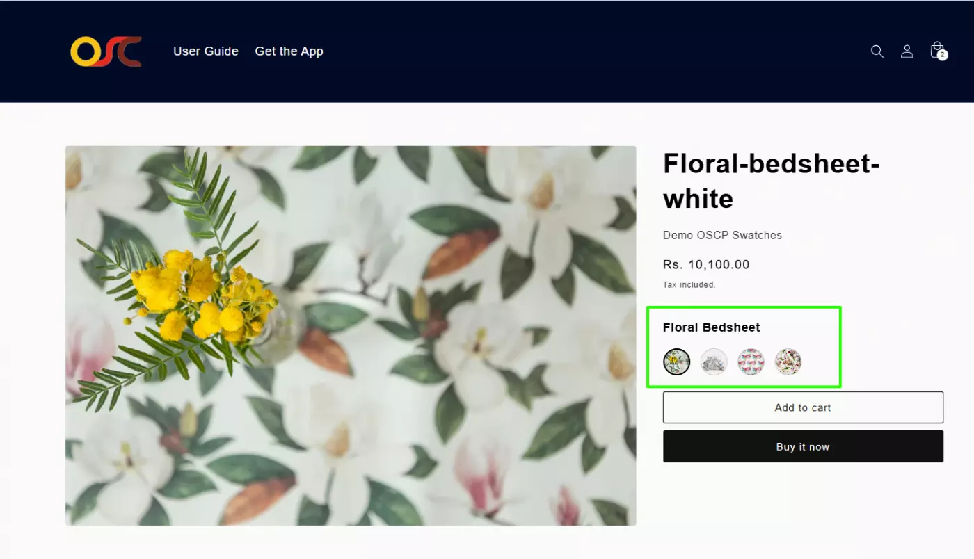 product page storefront product page storefront