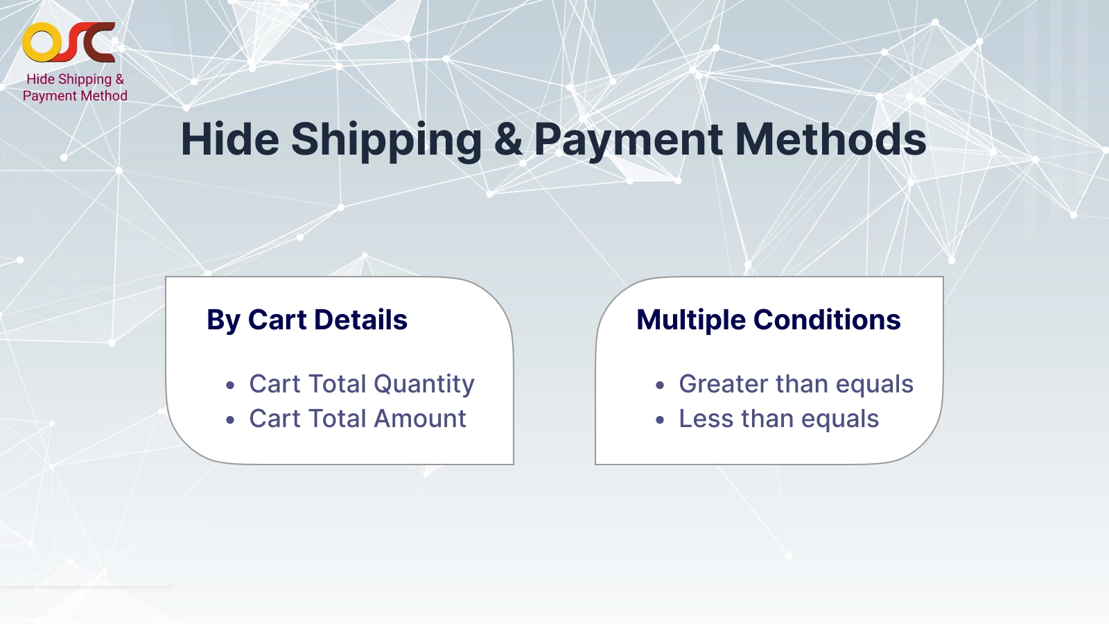 OSCP Hide Shipping Payment