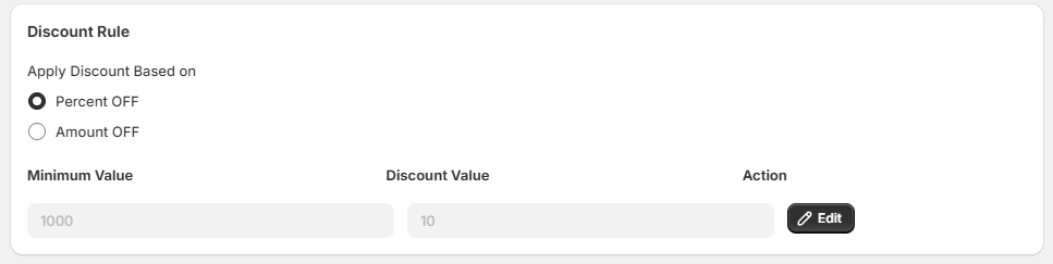 discount rule discount rule