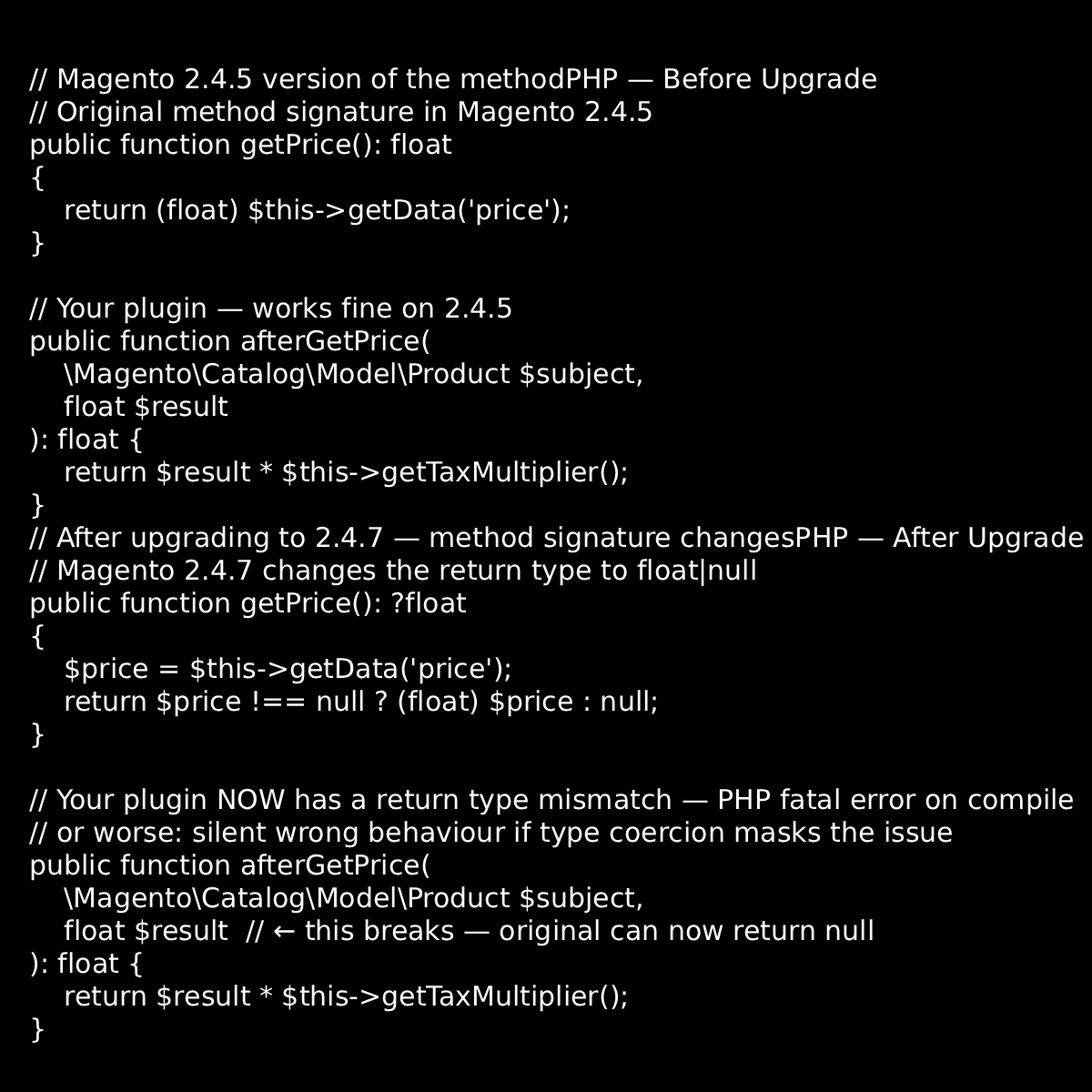 magento upgrade scenario