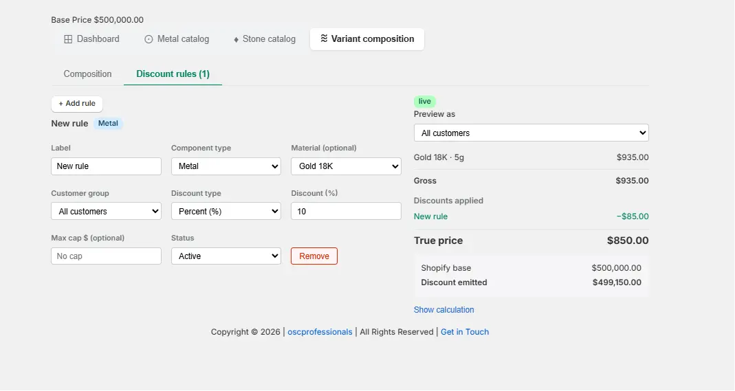 Activate Component-Based Pricing Activate Component-Based Pricing